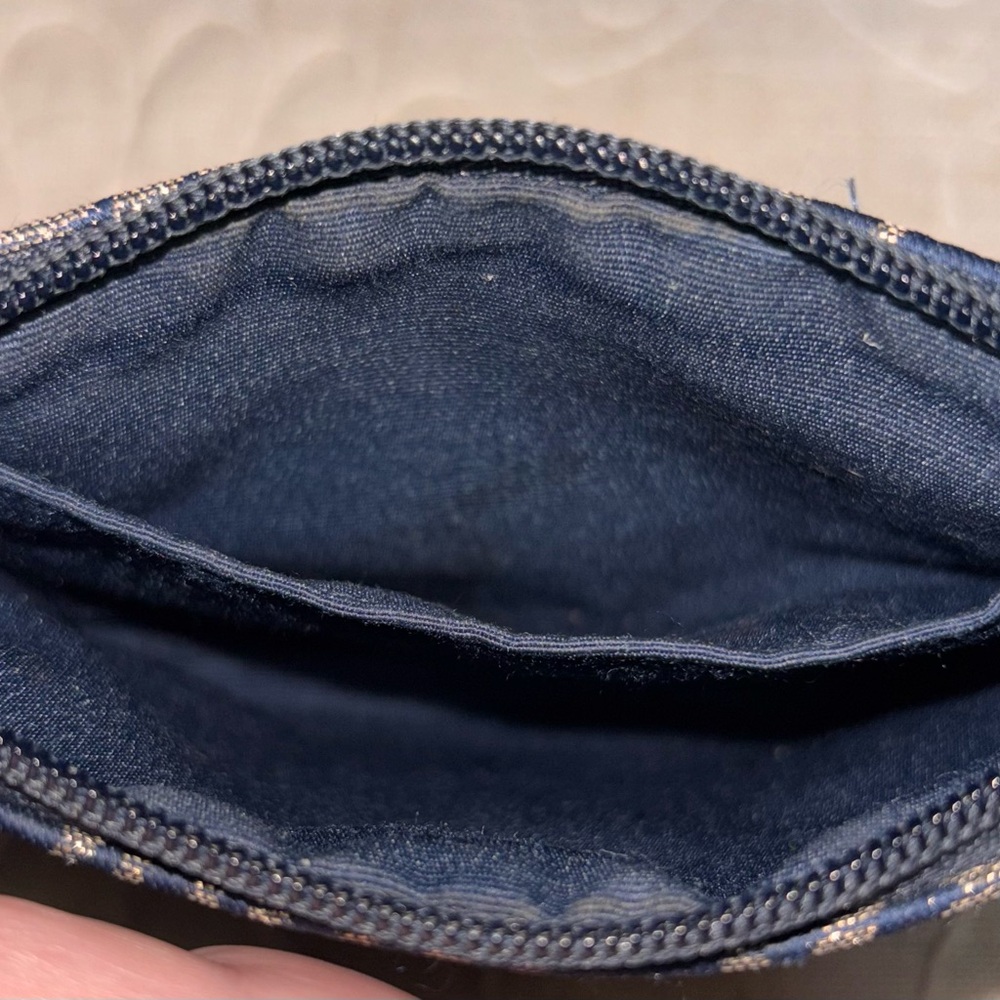 Coach EUC “1941" Blue and Gold Script Wristlet - Picture 6 of 6